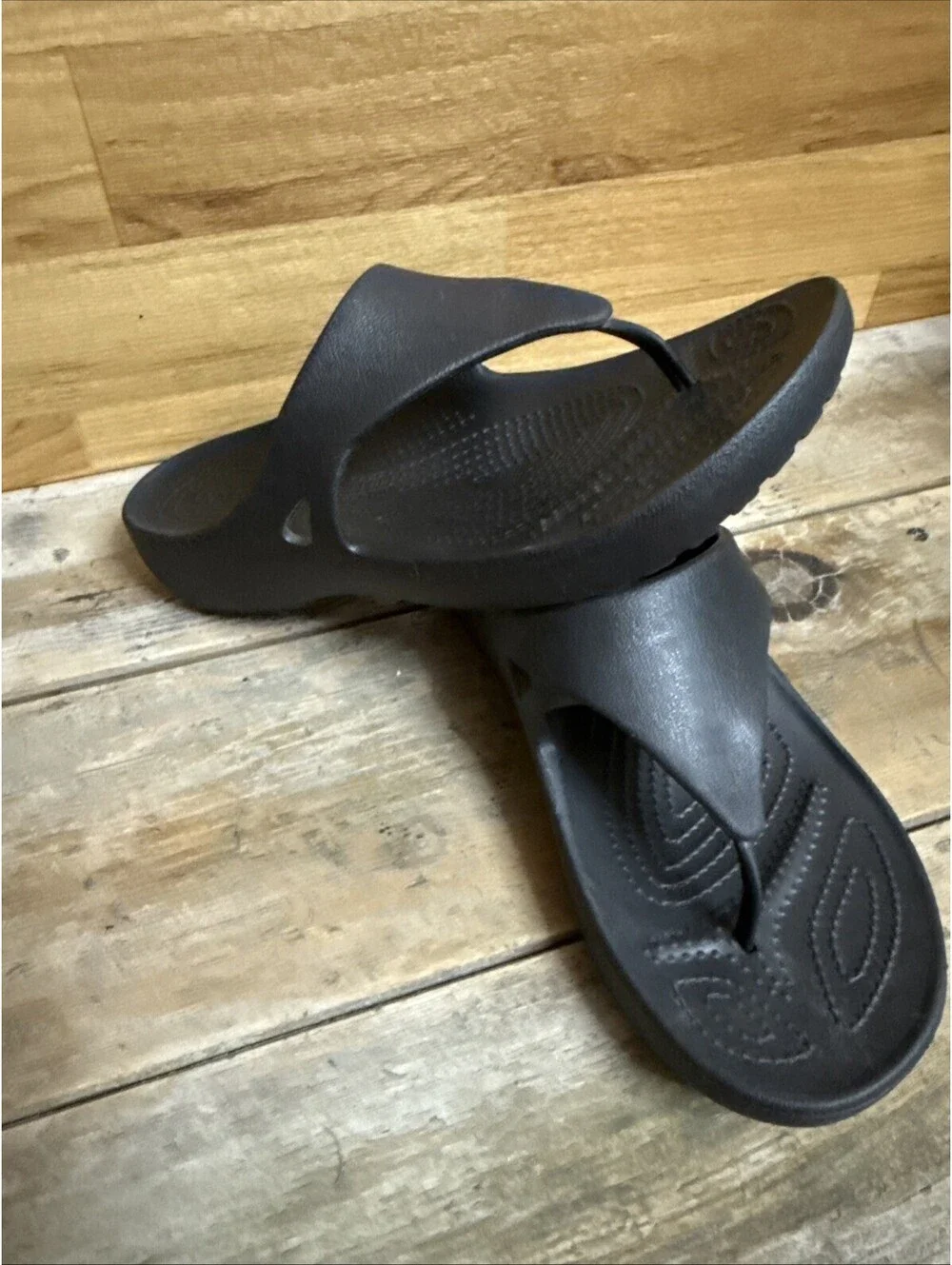 Crocs Womens Kadee II Flip Color Black Size 10